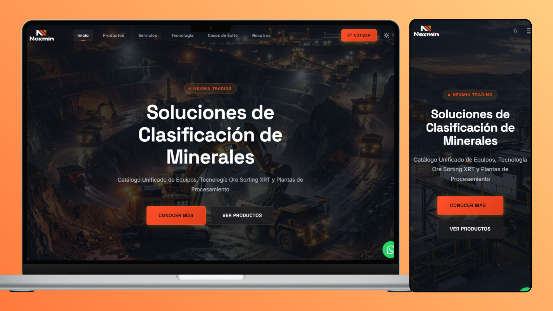 Nexmin Trading — Equipos de Minería y Clasificación